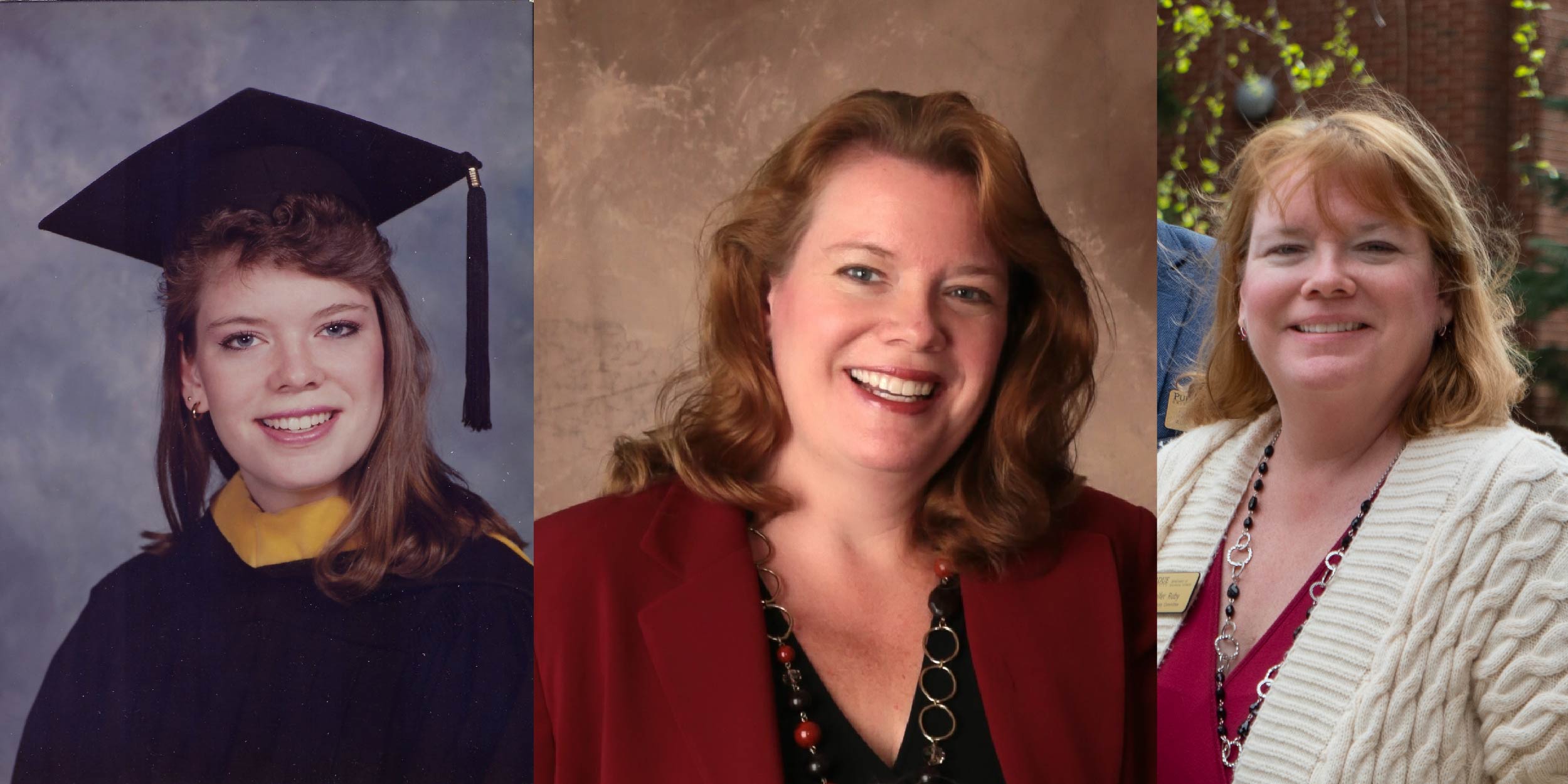 Collage of headshots of Jennifer Ruby